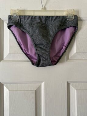 Athleta swim bikini bottom. Heathered grey. Size small.